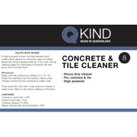 QKIND Concrete & Tile Cleaner 750mL Labelled Bottled with Trigger - Empty