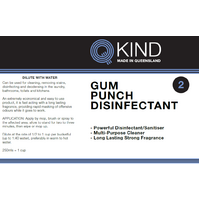 QKIND Gum Punch Disinfectant 750ml Labelled Bottled with Trigger - Empty